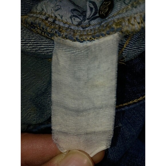 Rock & Republic Women's Dark Blue Denim Bootcut Straight Leg Jeans Sz 14 $225 - Picture 9 of 16